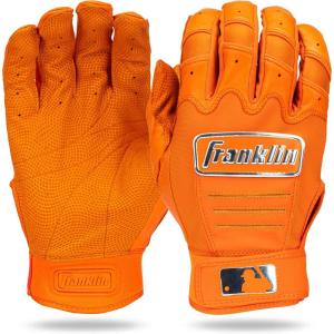 Franklin Sports MLB Baseball Batting Gloves – CFX Pro Adult + Youth – Baseball + Softball – Multiple Sizes + Colors(Chrome Orange)
