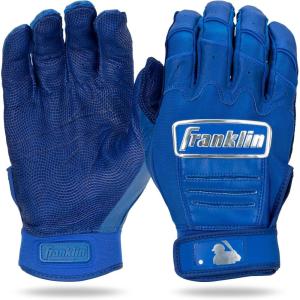 Franklin Sports MLB Baseball Batting Gloves – CFX Pro Adult + Youth – Baseball + Softball – Multiple Sizes + Colors(Chrome Royal)