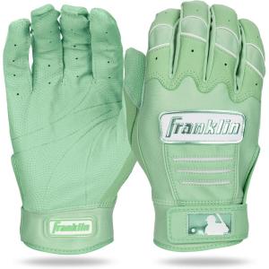 Franklin Sports MLB Baseball Batting Gloves – CFX Pro Adult + Youth – Baseball + Softball – Multiple Sizes + Colors(Mint)