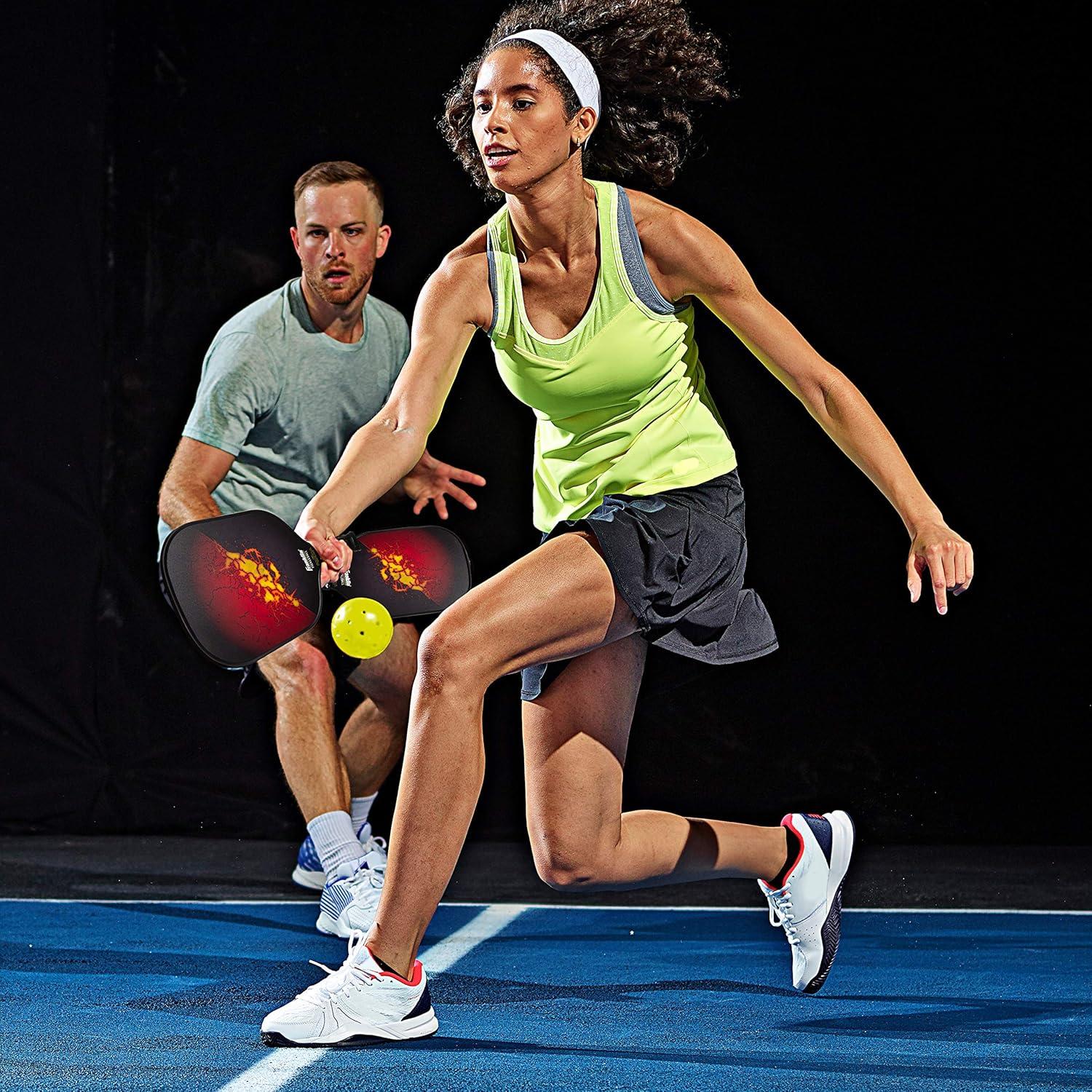 imageFranklin Sports 2 Paddle and 4 X40 Outdoor Pickleball Set Polypropylene Core Fiberglass Surface