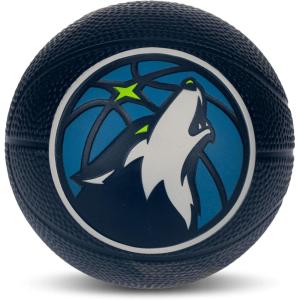 Franklin Sports Kids NBA Mini Foam Basketball – 5.5″ Inch Soft Toy Basketball for Indoor or Mini Over the Door Hoops(Minnesota Timberwolves)
