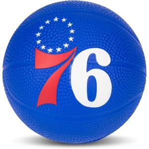 Franklin Sports Kids NBA Mini Foam Basketball – 5.5″ Inch Soft Toy Basketball for Indoor or Mini Over the Door Hoops(Philadelphia 76ers)