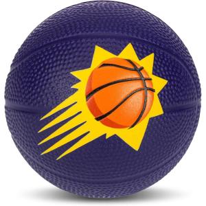 Franklin Sports Kids NBA Mini Foam Basketball – 5.5″ Inch Soft Toy Basketball for Indoor or Mini Over the Door Hoops(Phoenix Suns)