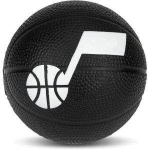 Franklin Sports Kids NBA Mini Foam Basketball – 5.5″ Inch Soft Toy Basketball for Indoor or Mini Over the Door Hoops(Utah Jazz 2)