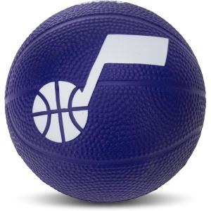Franklin Sports Kids NBA Mini Foam Basketball – 5.5″ Inch Soft Toy Basketball for Indoor or Mini Over the Door Hoops(Utah Jazz)