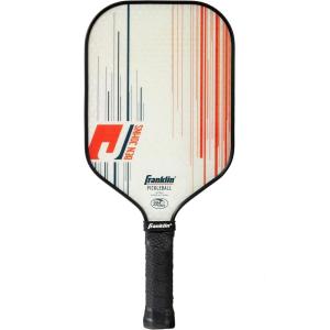 Franklin Sports Pro Pickleball Paddle – USAP Approved Paddle with MaxGrit Technology – Elongated Handle for Maximum Control(Pro Player – White)