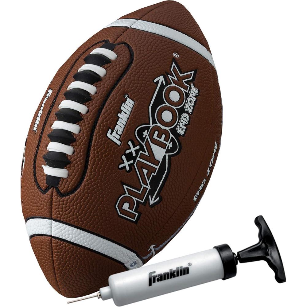 imageFranklin Sports Youth Football Playbook  Junior Football with Route Diagrams  Small Perfect for Peewee and YouthBrown