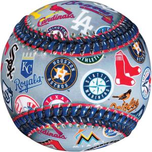 Franklin Sports 30 Club Baseball Teeball – Soft Strike – 30 Club Logo Ball (All Teams) – Soft Core – MLB Official Licensed Product