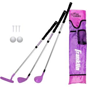 Franklin Sports Adjustable Youth Golf Set(Pink)
