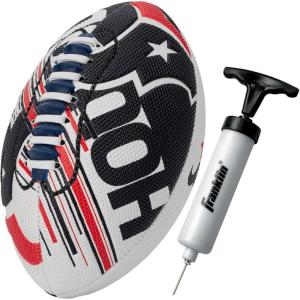 Franklin Sports NFL Team Mini Footballs – Youth 8.5″ Official NFL Licensed Football + Air Pump Set(Houston Texans)