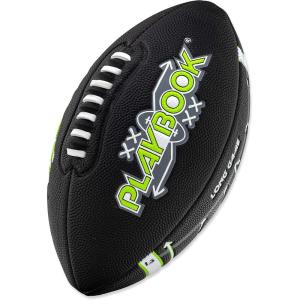 Franklin Sports Youth Football Playbook – Junior Football with Route Diagrams – Small, Perfect for Peewee and Youth(Black)