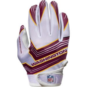 Franklin Sports Youth NFL Football Receiver Gloves – Kids Football Gloves Pair – NFL Team Logos and Silicone Palm(Washington Football Team)