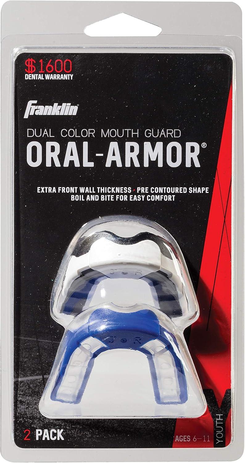 image:imageFranklin Sports Athletic Mouthguards Sport Mouthguards for Football Wrestling MMA Boxing More All Sport Guards Youth 2 Pack
