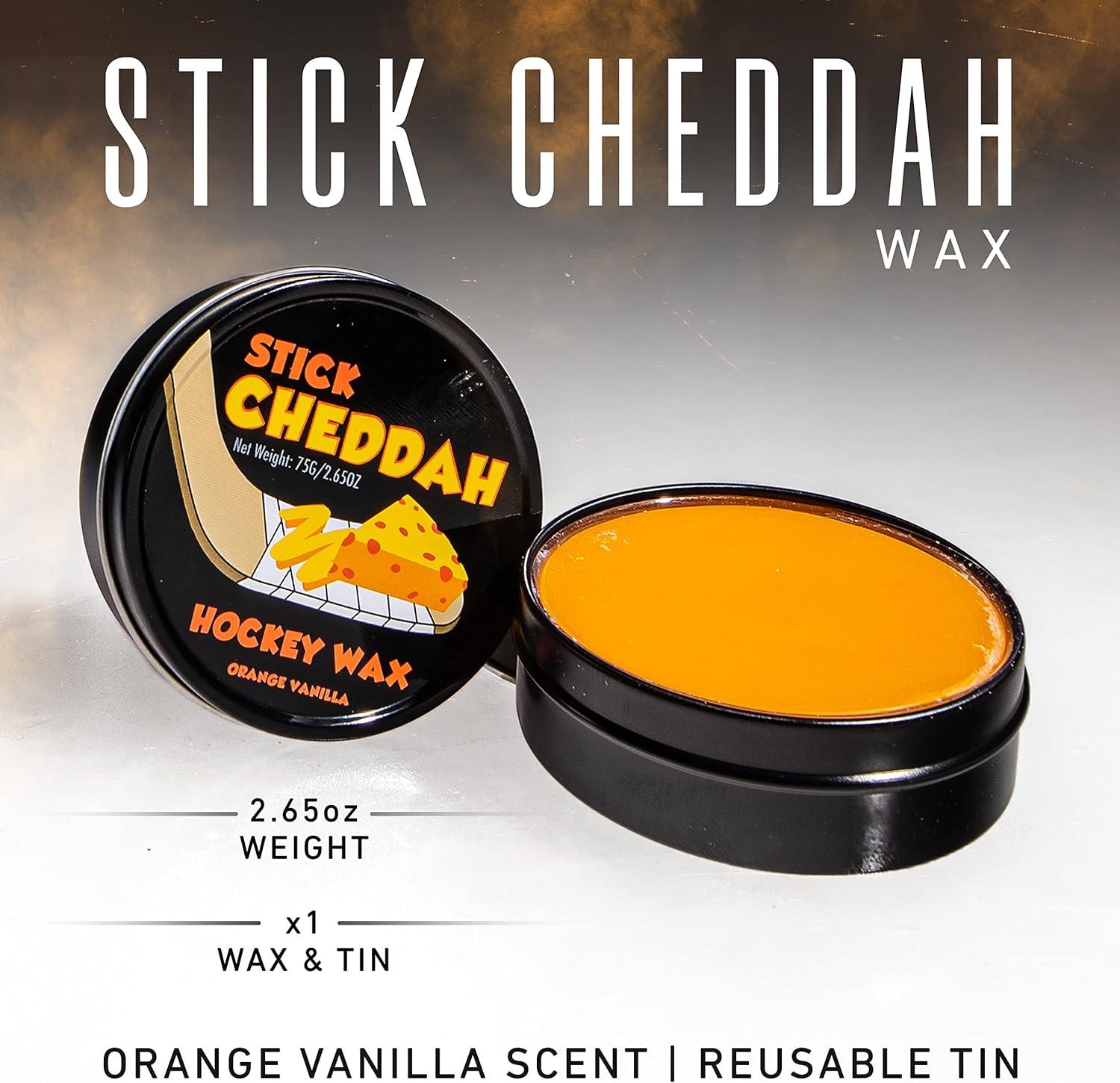 image:imageFranklin Sports Hockey Stick Wax Maximum Grip Wax Orange Vanilla Scent Stick Cheddah Reusable Tin Included