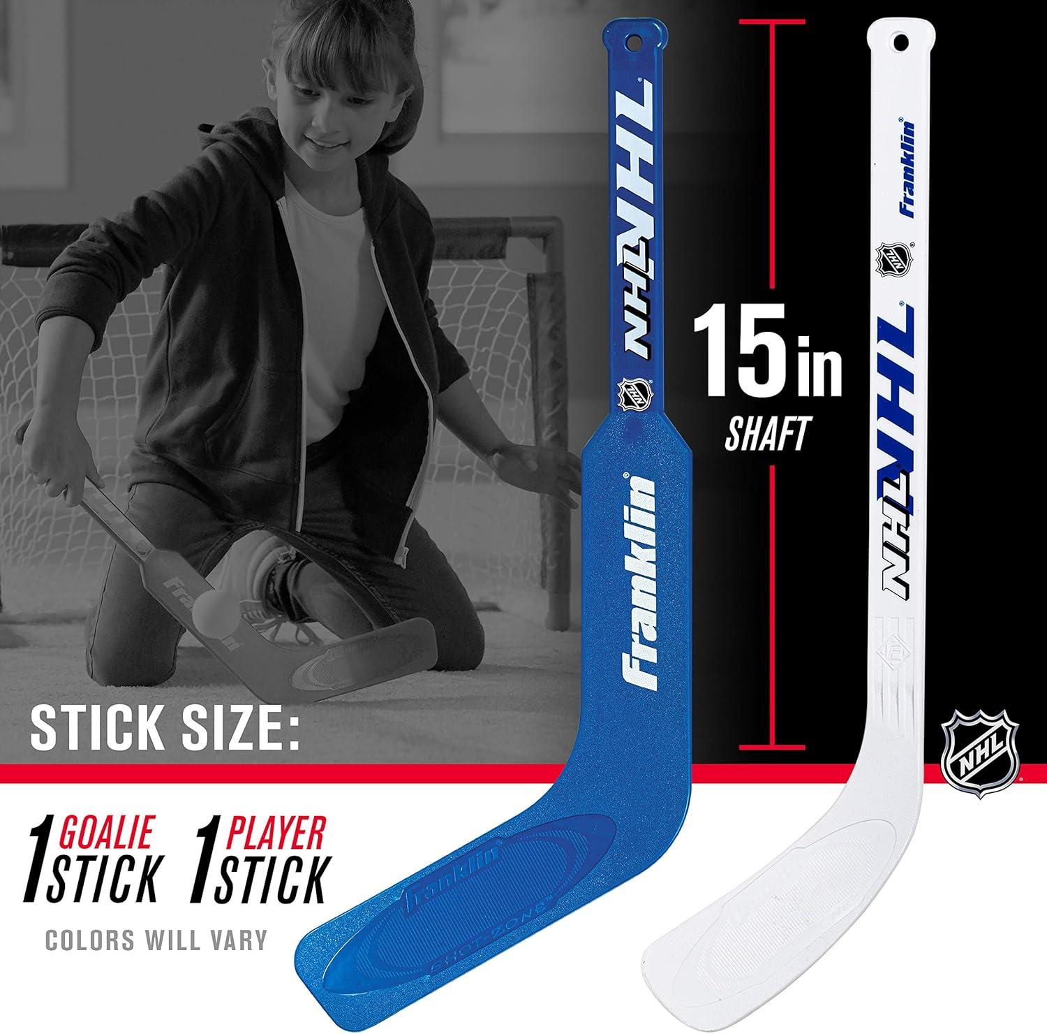 image:imageFranklin Sports Mini Hockey Goalie Stick Player Stick amp Ball Set Colors May Vary