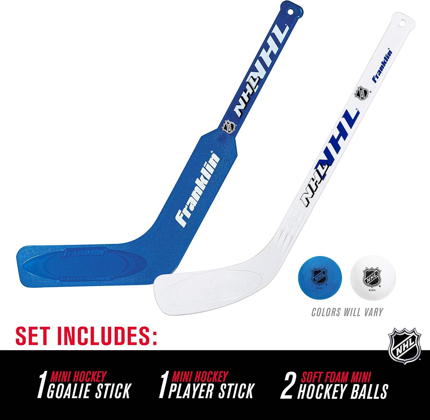 image:imageFranklin Sports Mini Hockey Goalie Stick Player Stick amp Ball Set Colors May Vary