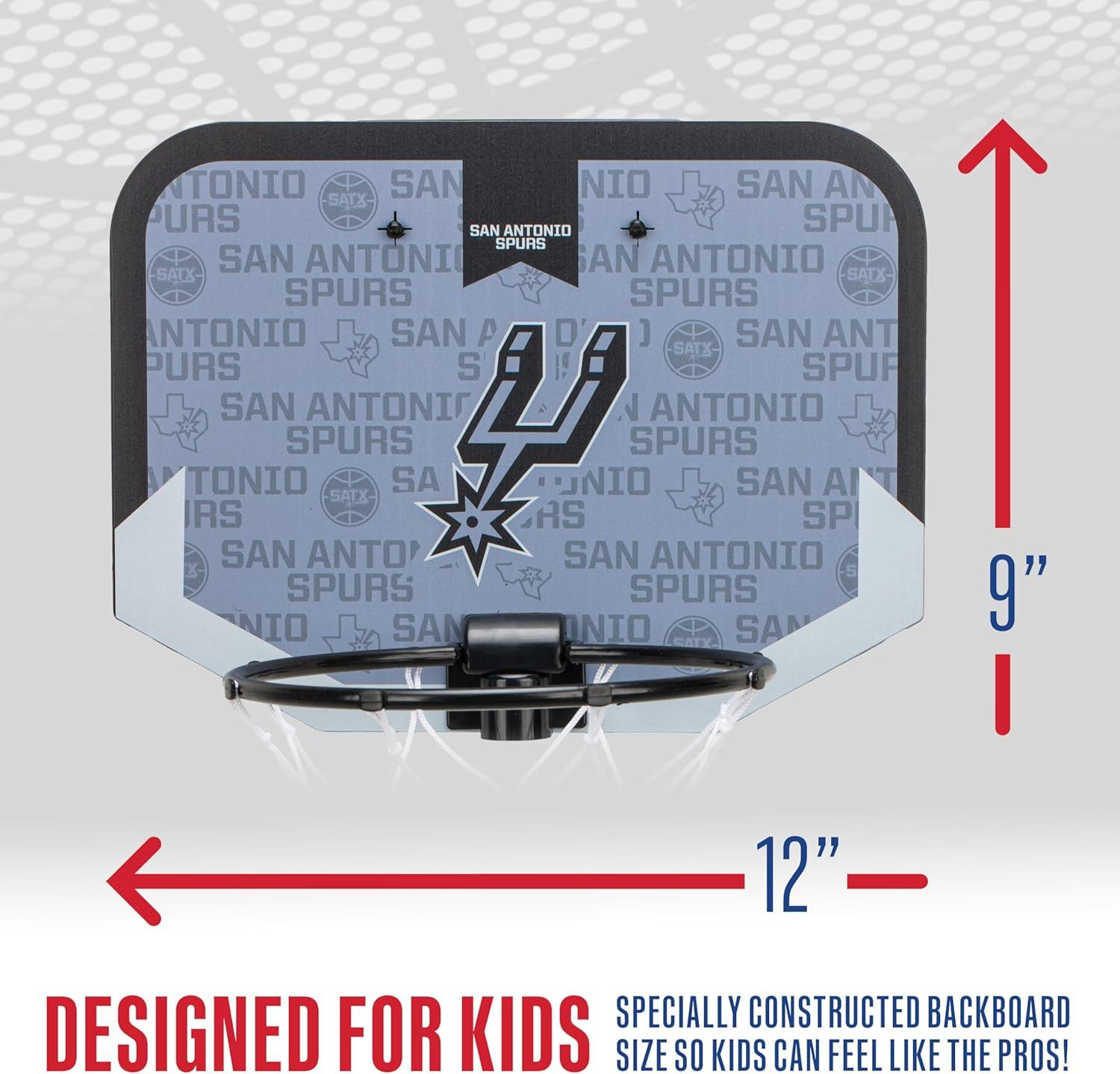 image:imageFranklin Sports NBA Team Over The Door Basketball Hoop Kids Indoor Mini Basketball Hoop with Basketball NBA Fan Shop Mini Hoop for Bedroom amp OfficeSan Antonio Spurs