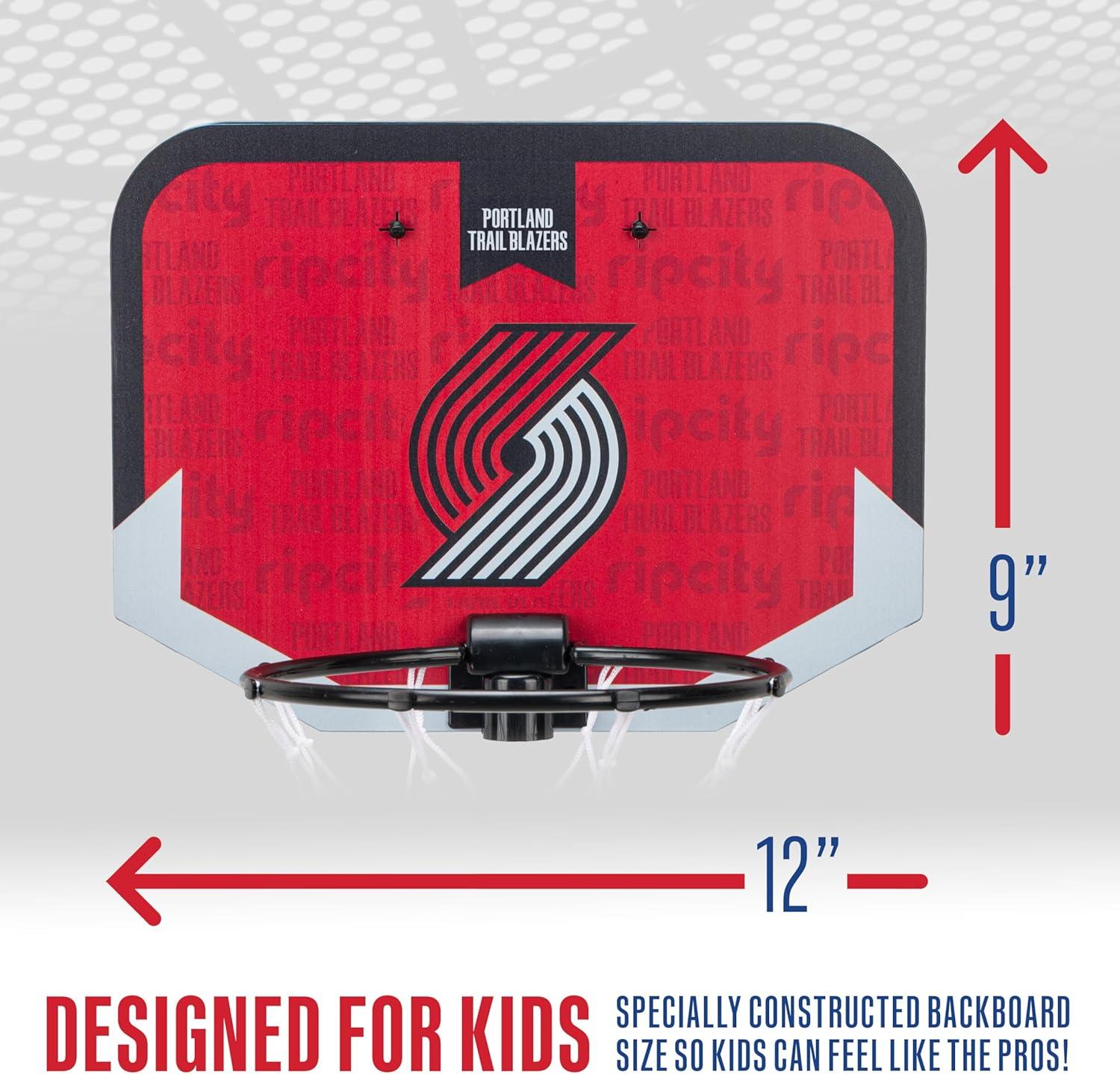 image:imageFranklin Sports NBA Team Over The Door Basketball Hoop Kids Indoor Mini Basketball Hoop with Basketball NBA Fan Shop Mini Hoop for Bedroom amp OfficePortland Trail Blazers