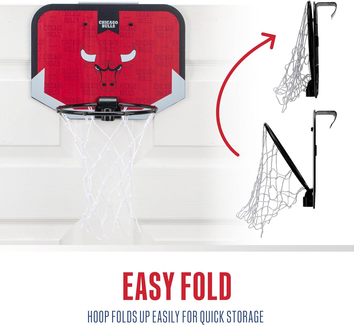 image:imageFranklin Sports NBA Team Over The Door Basketball Hoop Kids Indoor Mini Basketball Hoop with Basketball NBA Fan Shop Mini Hoop for Bedroom amp OfficeChicago Bulls