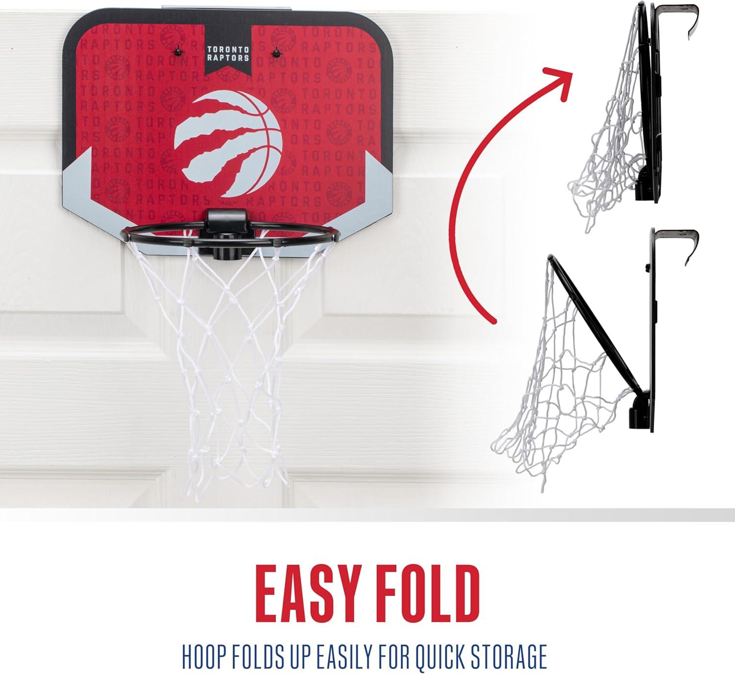 image:imageFranklin Sports NBA Team Over The Door Basketball Hoop Kids Indoor Mini Basketball Hoop with Basketball NBA Fan Shop Mini Hoop for Bedroom amp OfficeToronto Raptors