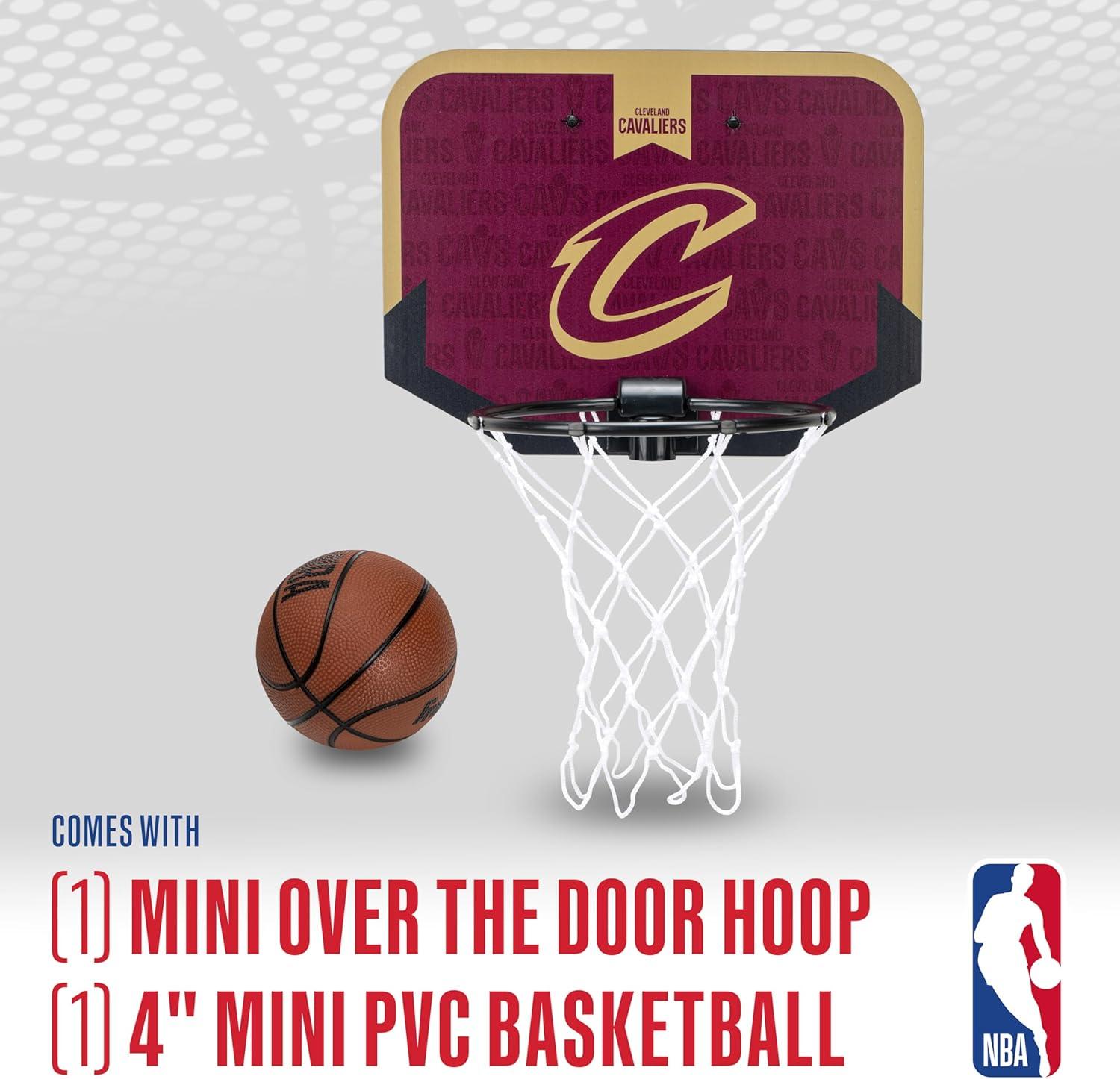 image:imageFranklin Sports NBA Team Over The Door Basketball Hoop Kids Indoor Mini Basketball Hoop with Basketball NBA Fan Shop Mini Hoop for Bedroom amp OfficeCleveland Cavaliers