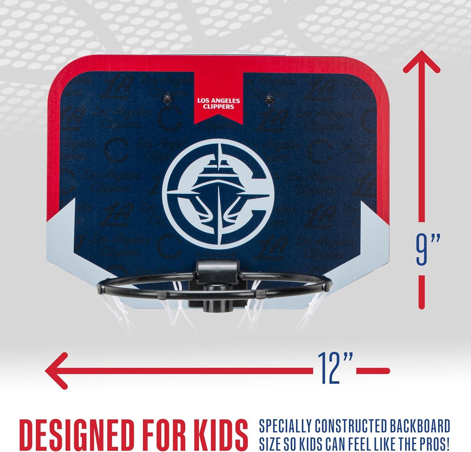 image:imageFranklin Sports NBA Team Over The Door Basketball Hoop Kids Indoor Mini Basketball Hoop with Basketball NBA Fan Shop Mini Hoop for Bedroom amp OfficeLos Angeles Clippers