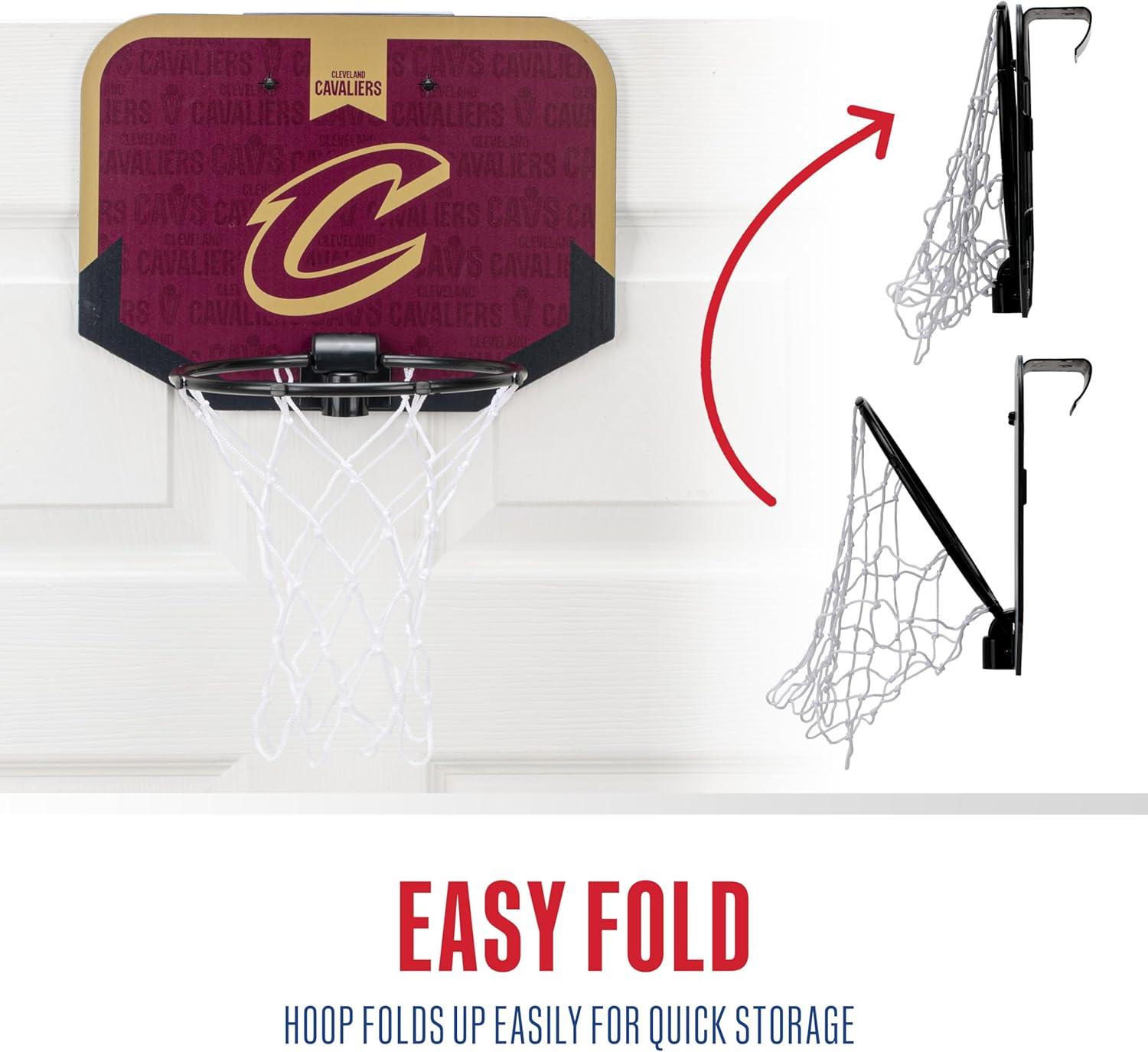 image:imageFranklin Sports NBA Team Over The Door Basketball Hoop Kids Indoor Mini Basketball Hoop with Basketball NBA Fan Shop Mini Hoop for Bedroom amp OfficeCleveland Cavaliers