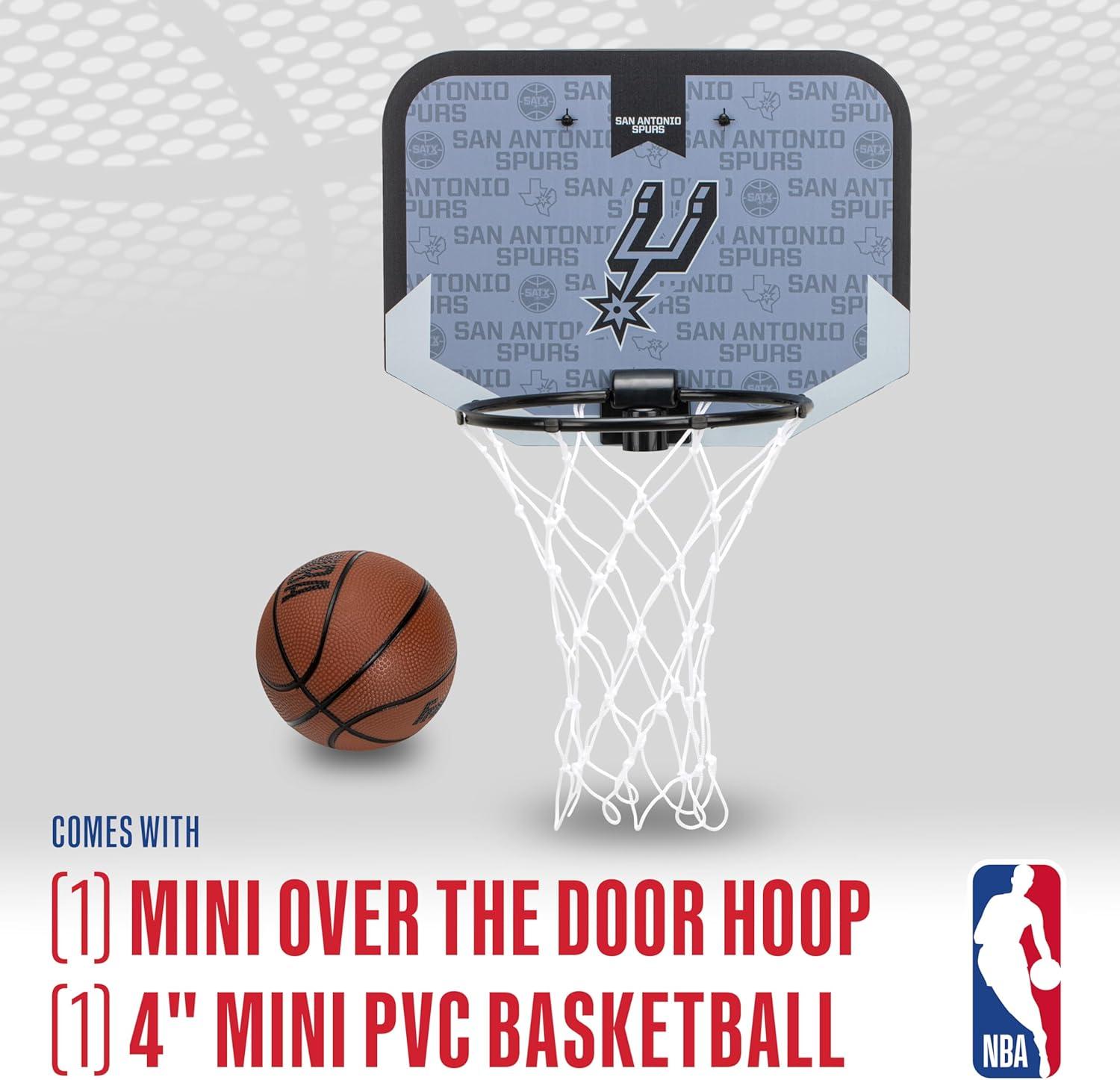 image:imageFranklin Sports NBA Team Over The Door Basketball Hoop Kids Indoor Mini Basketball Hoop with Basketball NBA Fan Shop Mini Hoop for Bedroom amp OfficeSan Antonio Spurs