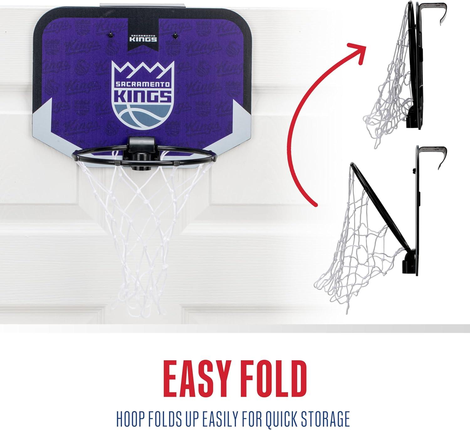 image:imageFranklin Sports NBA Team Over The Door Basketball Hoop Kids Indoor Mini Basketball Hoop with Basketball NBA Fan Shop Mini Hoop for Bedroom amp OfficeSacramento Kings