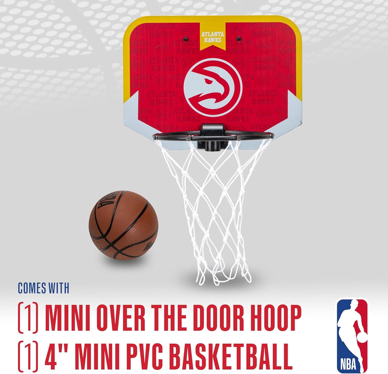 image:imageFranklin Sports NBA Team Over The Door Basketball Hoop Kids Indoor Mini Basketball Hoop with Basketball NBA Fan Shop Mini Hoop for Bedroom amp OfficeAtlanta Hawks