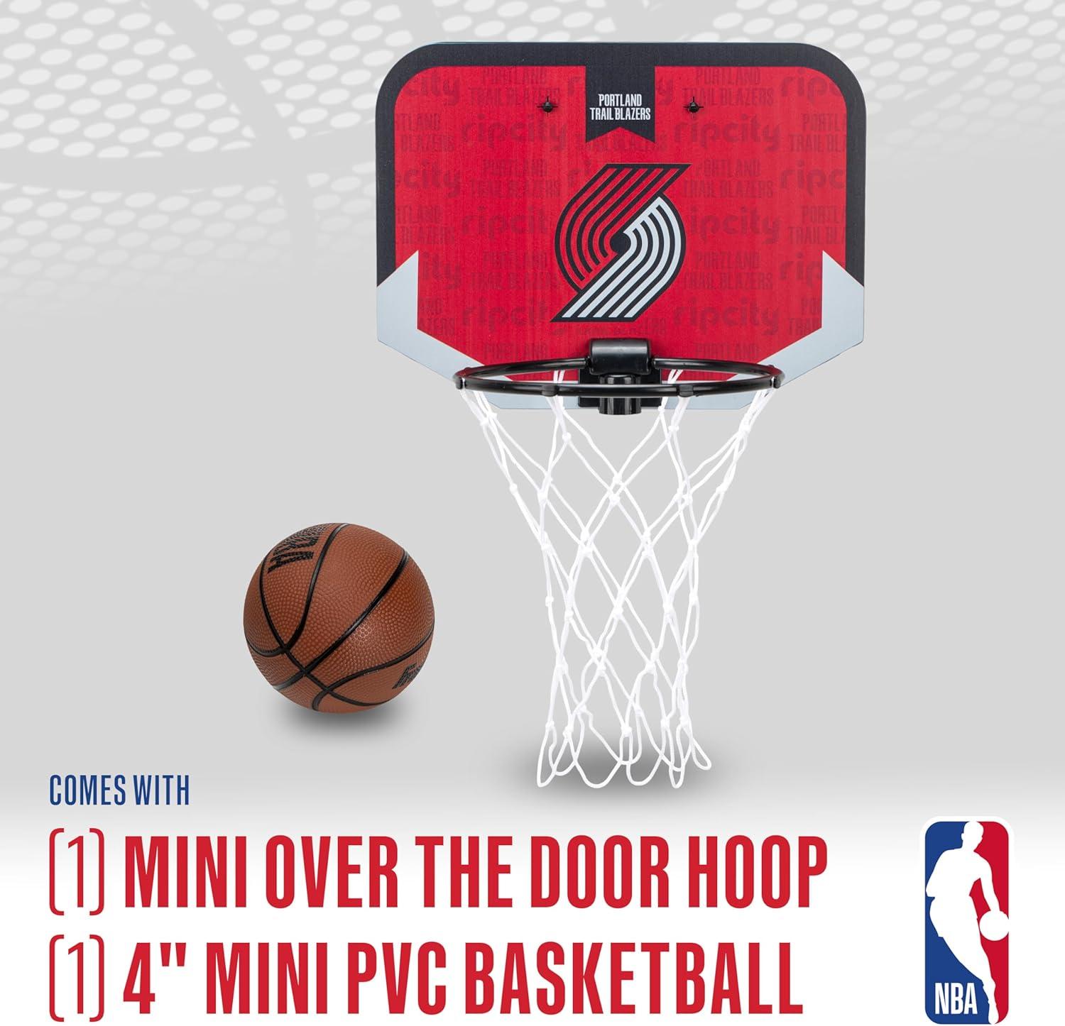 image:imageFranklin Sports NBA Team Over The Door Basketball Hoop Kids Indoor Mini Basketball Hoop with Basketball NBA Fan Shop Mini Hoop for Bedroom amp OfficePortland Trail Blazers