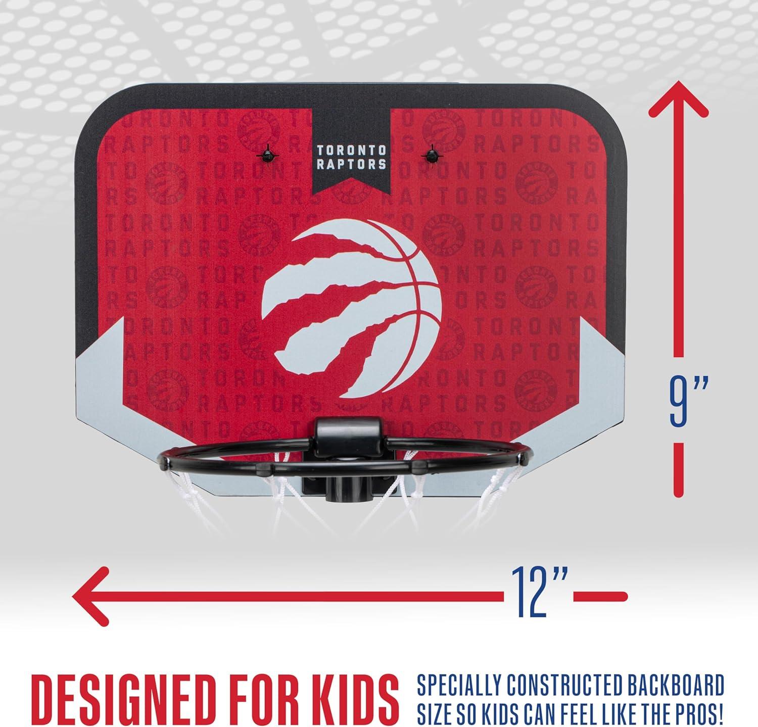 image:imageFranklin Sports NBA Team Over The Door Basketball Hoop Kids Indoor Mini Basketball Hoop with Basketball NBA Fan Shop Mini Hoop for Bedroom amp OfficeToronto Raptors