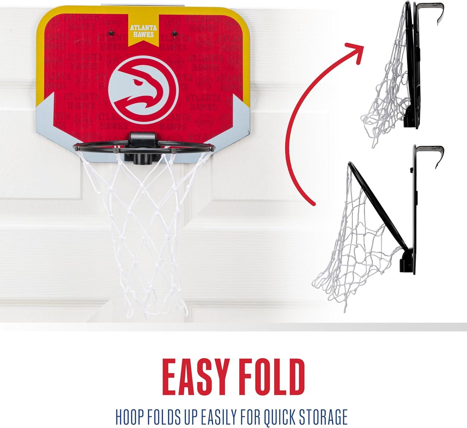image:imageFranklin Sports NBA Team Over The Door Basketball Hoop Kids Indoor Mini Basketball Hoop with Basketball NBA Fan Shop Mini Hoop for Bedroom amp OfficeAtlanta Hawks