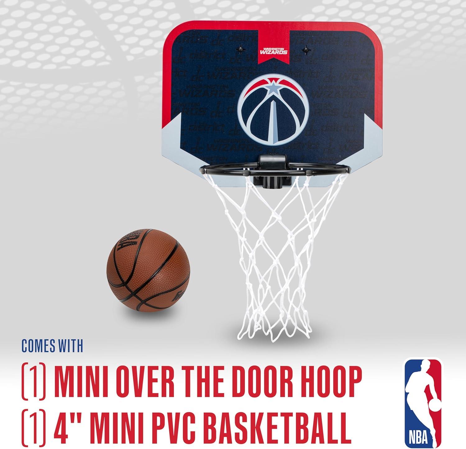 image:imageFranklin Sports NBA Team Over The Door Basketball Hoop Kids Indoor Mini Basketball Hoop with Basketball NBA Fan Shop Mini Hoop for Bedroom amp OfficeWashington Wizards