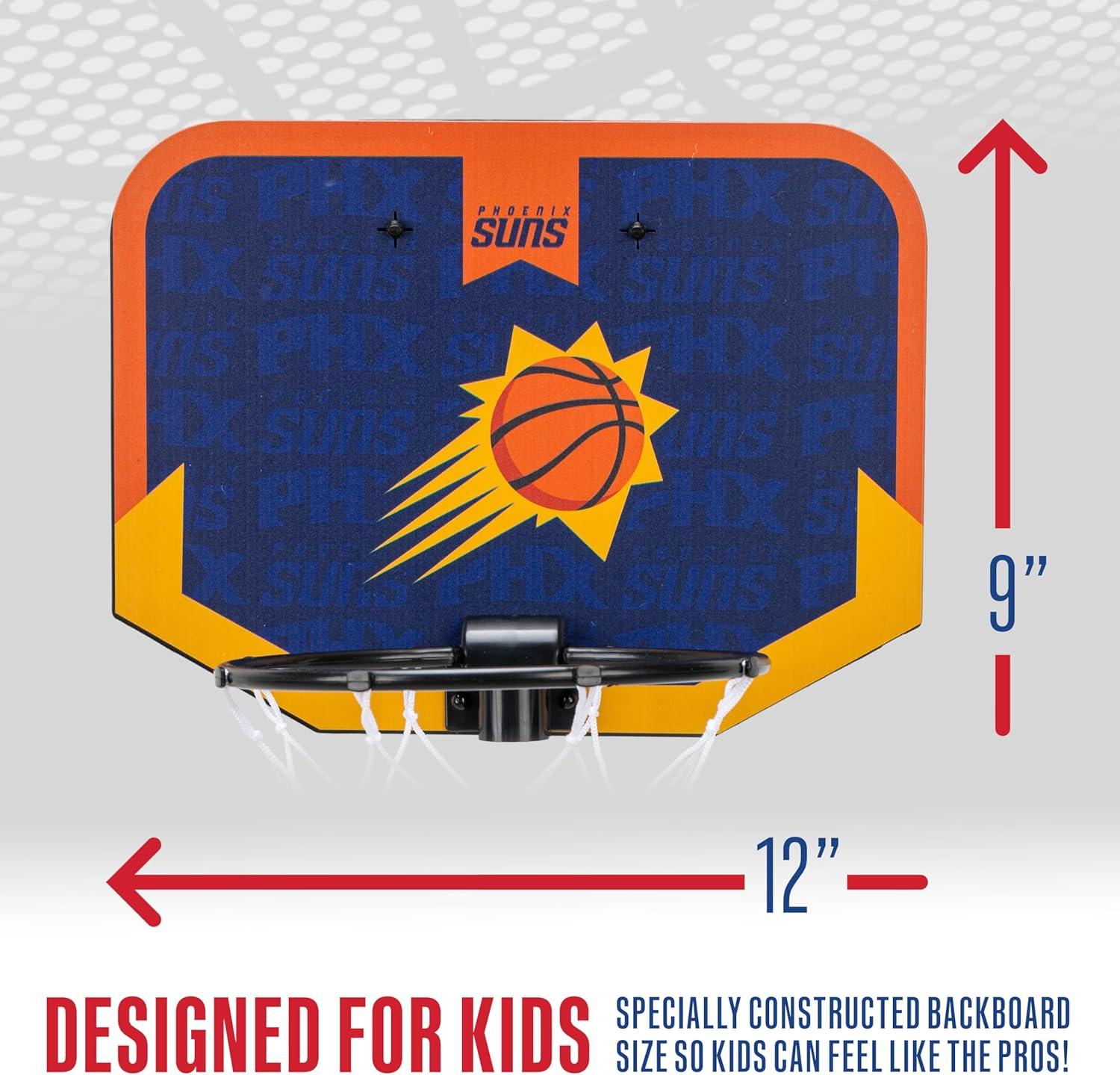 image:imageFranklin Sports NBA Team Over The Door Basketball Hoop Kids Indoor Mini Basketball Hoop with Basketball NBA Fan Shop Mini Hoop for Bedroom amp OfficePhoenix Suns