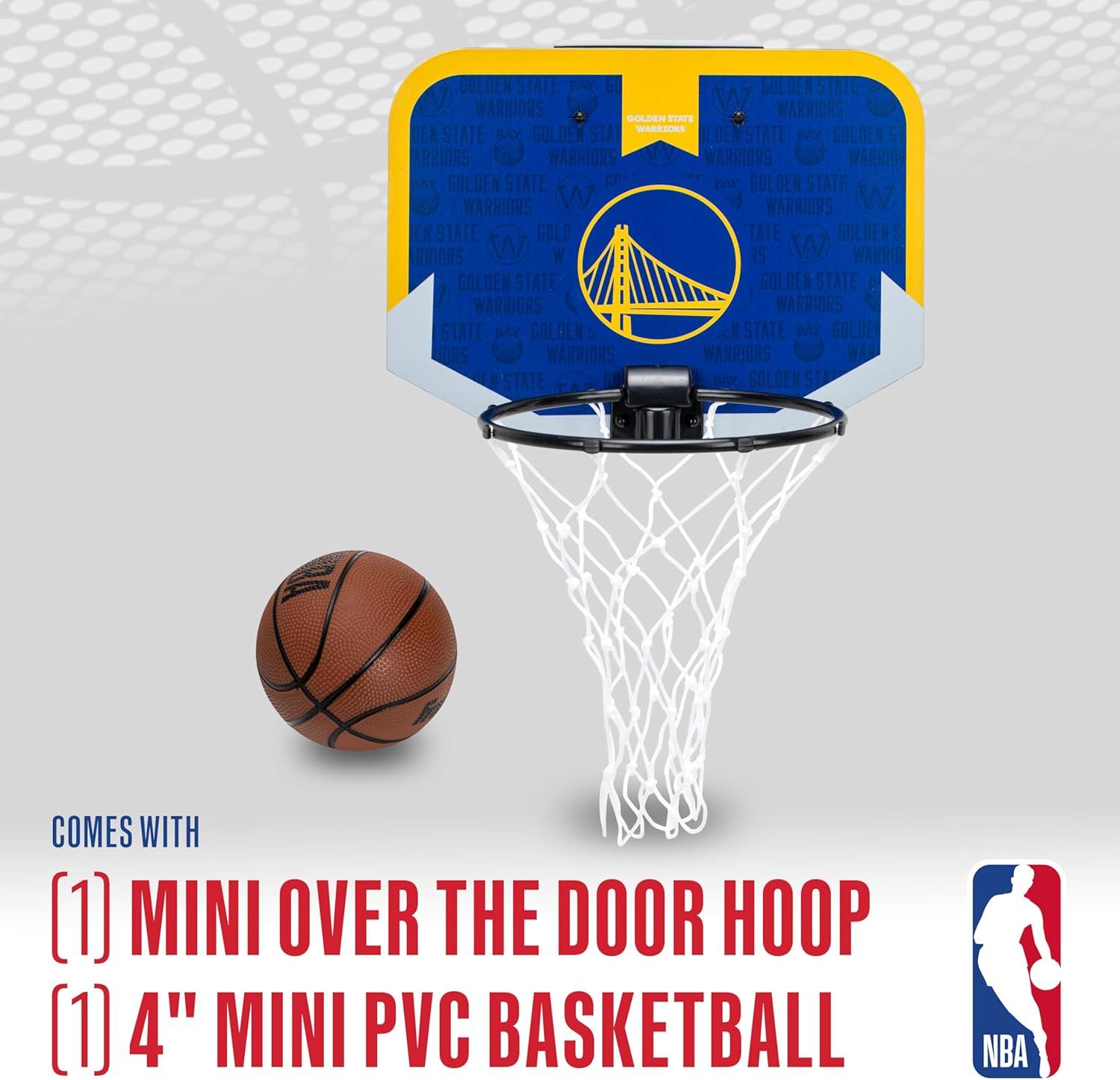 image:imageFranklin Sports NBA Team Over The Door Basketball Hoop Kids Indoor Mini Basketball Hoop with Basketball NBA Fan Shop Mini Hoop for Bedroom amp OfficeGolden State Warriors