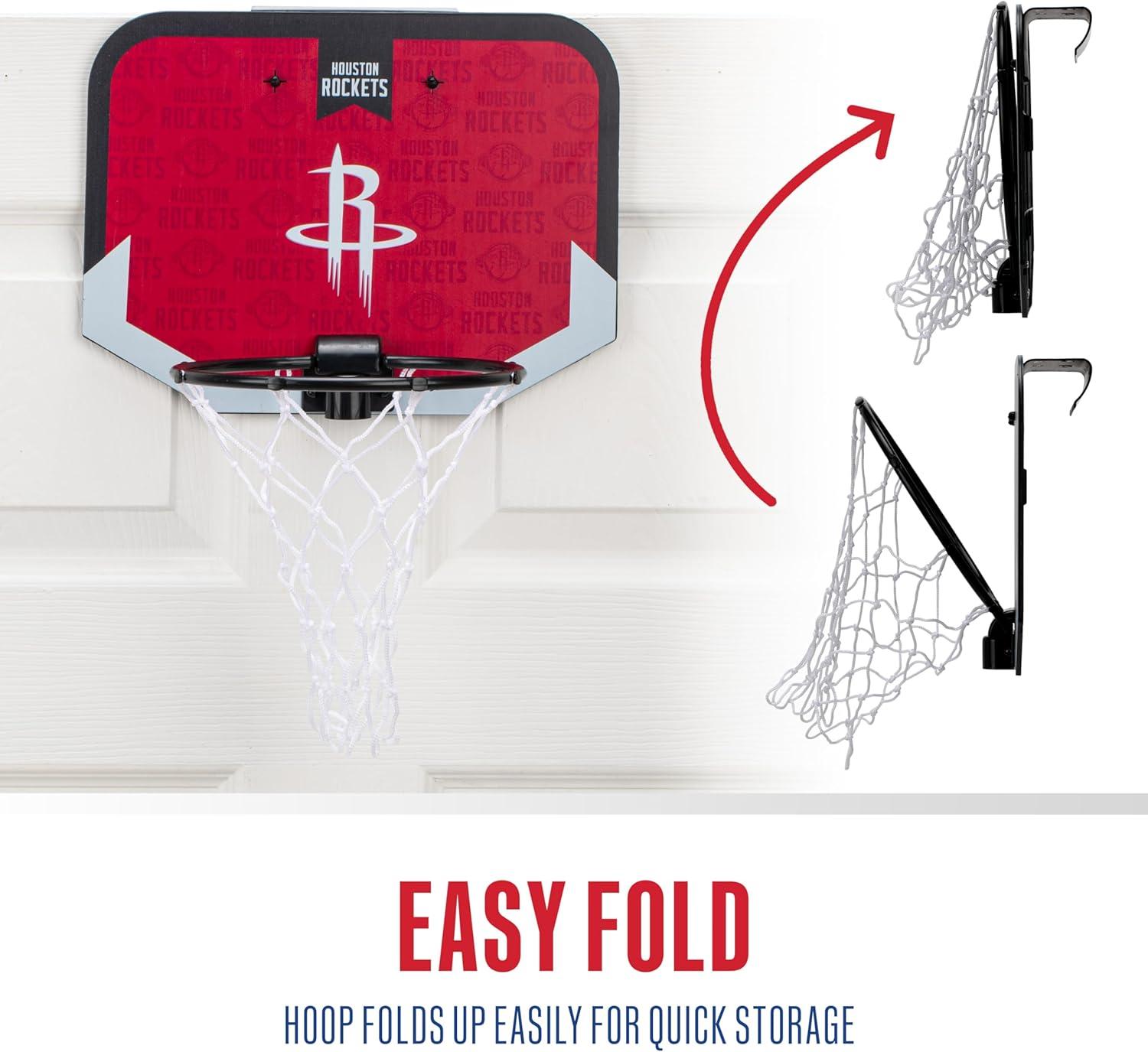 image:imageFranklin Sports NBA Team Over The Door Basketball Hoop Kids Indoor Mini Basketball Hoop with Basketball NBA Fan Shop Mini Hoop for Bedroom amp OfficeHouston Rockets