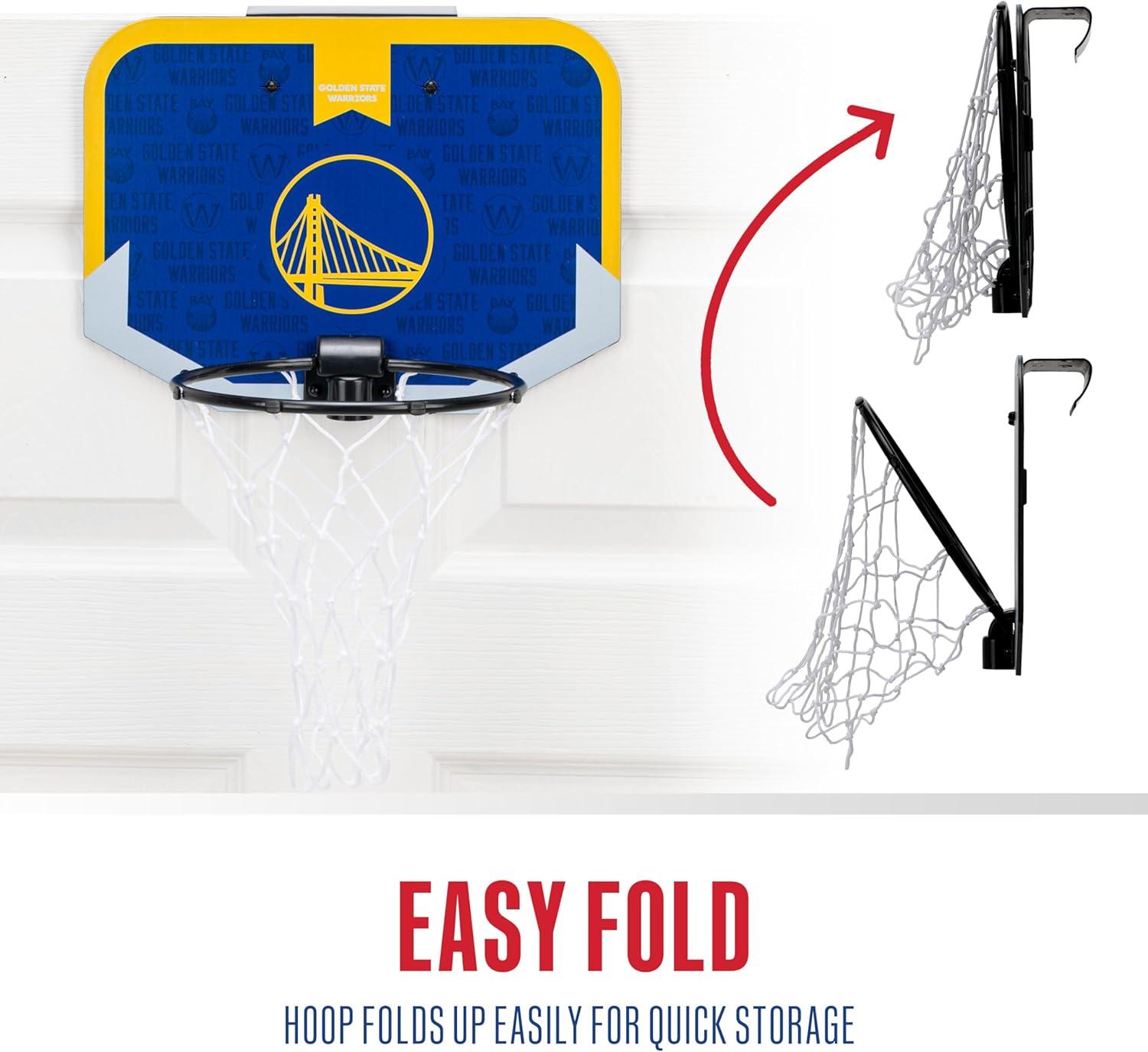 image:imageFranklin Sports NBA Team Over The Door Basketball Hoop Kids Indoor Mini Basketball Hoop with Basketball NBA Fan Shop Mini Hoop for Bedroom amp OfficeGolden State Warriors