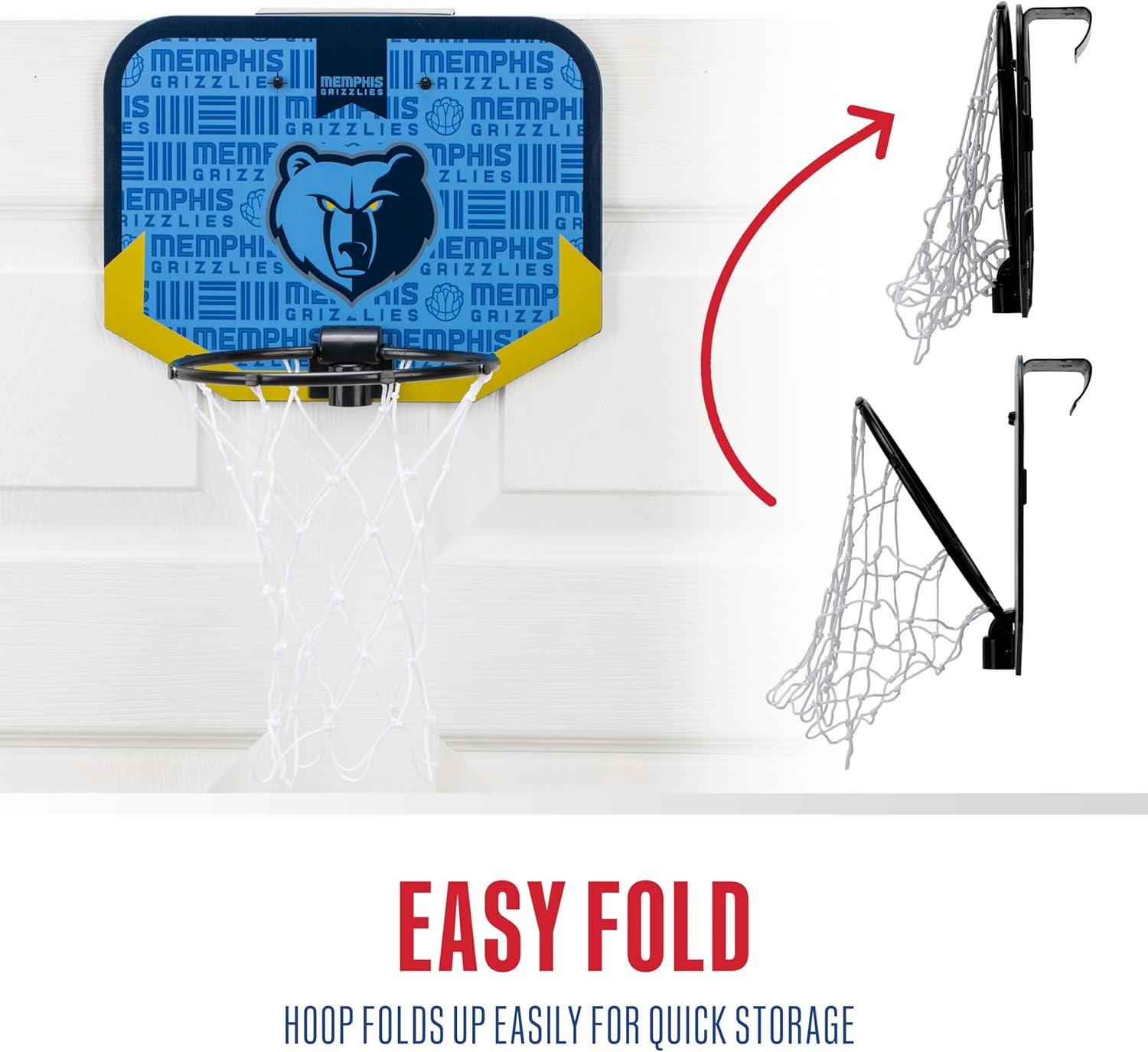 image:imageFranklin Sports NBA Team Over The Door Basketball Hoop Kids Indoor Mini Basketball Hoop with Basketball NBA Fan Shop Mini Hoop for Bedroom amp OfficeMemphis Grizzlies