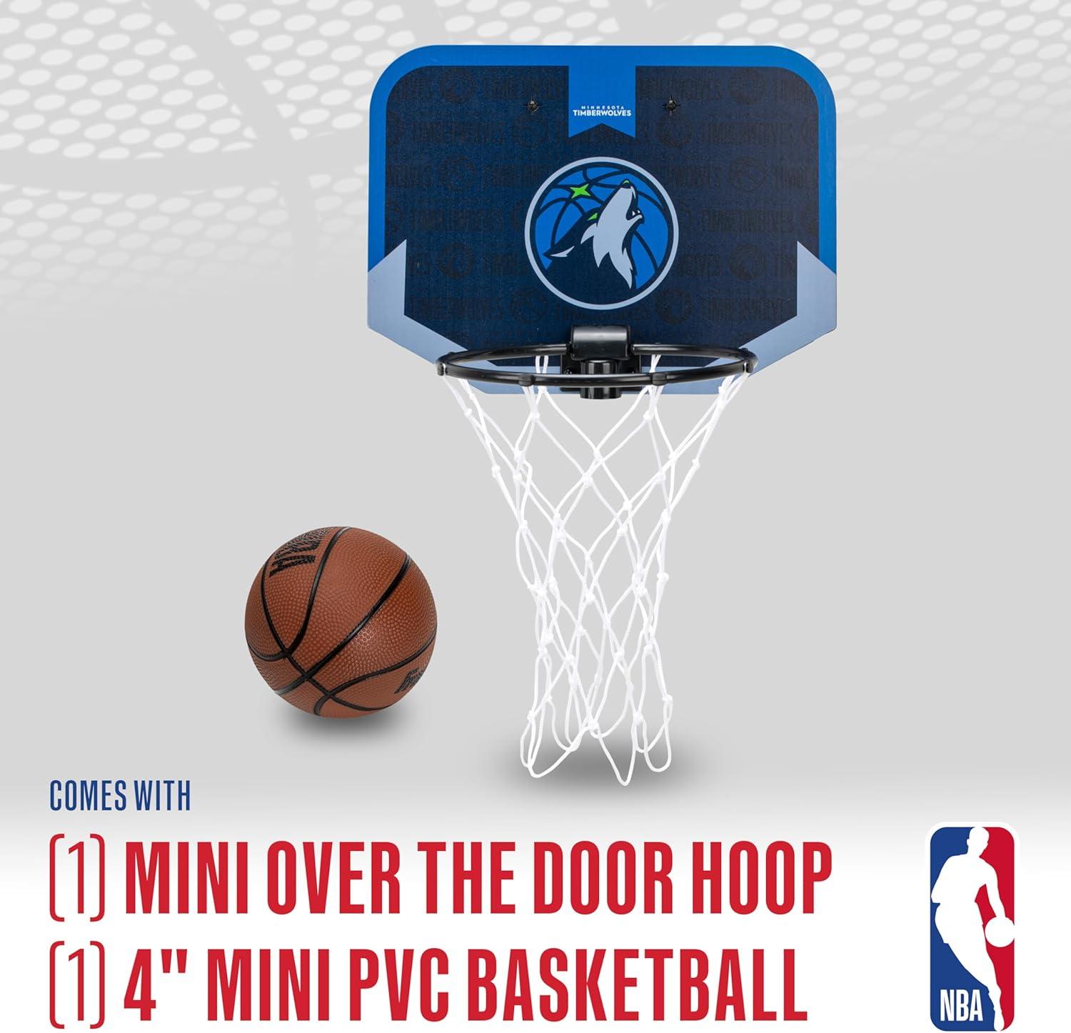 image:imageFranklin Sports NBA Team Over The Door Basketball Hoop Kids Indoor Mini Basketball Hoop with Basketball NBA Fan Shop Mini Hoop for Bedroom amp OfficeMinnesota Timberwolves