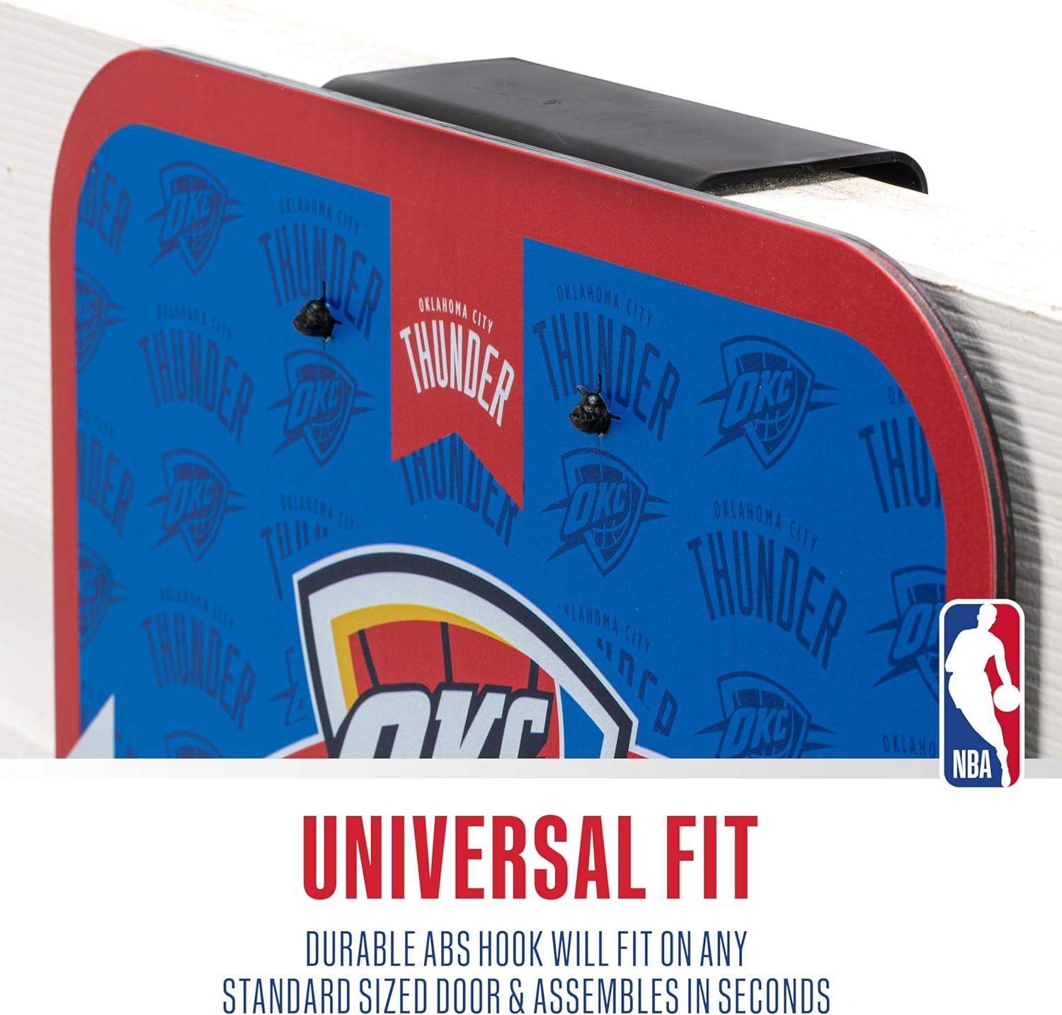 image:imageFranklin Sports NBA Team Over The Door Basketball Hoop Kids Indoor Mini Basketball Hoop with Basketball NBA Fan Shop Mini Hoop for Bedroom amp OfficeOklahoma City Thunder
