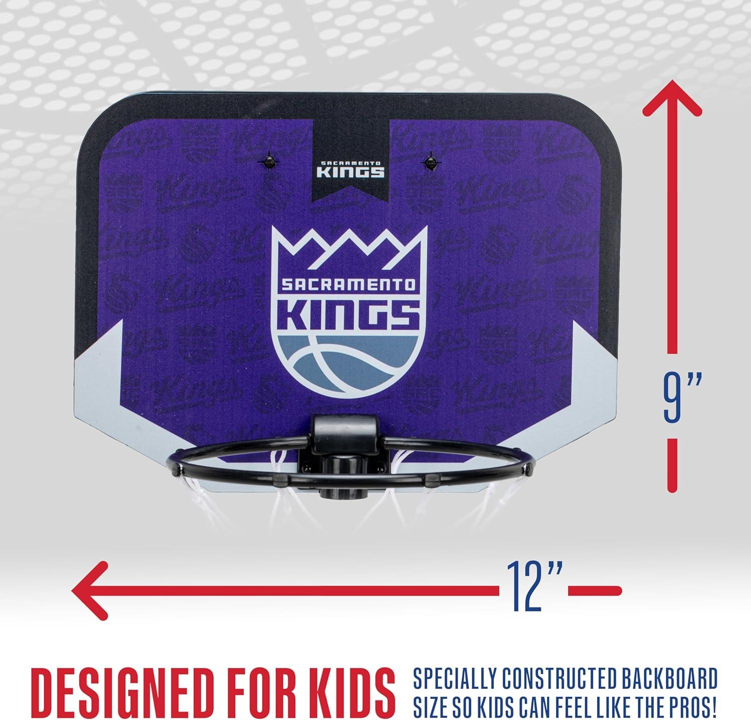 image:imageFranklin Sports NBA Team Over The Door Basketball Hoop Kids Indoor Mini Basketball Hoop with Basketball NBA Fan Shop Mini Hoop for Bedroom amp OfficeSacramento Kings