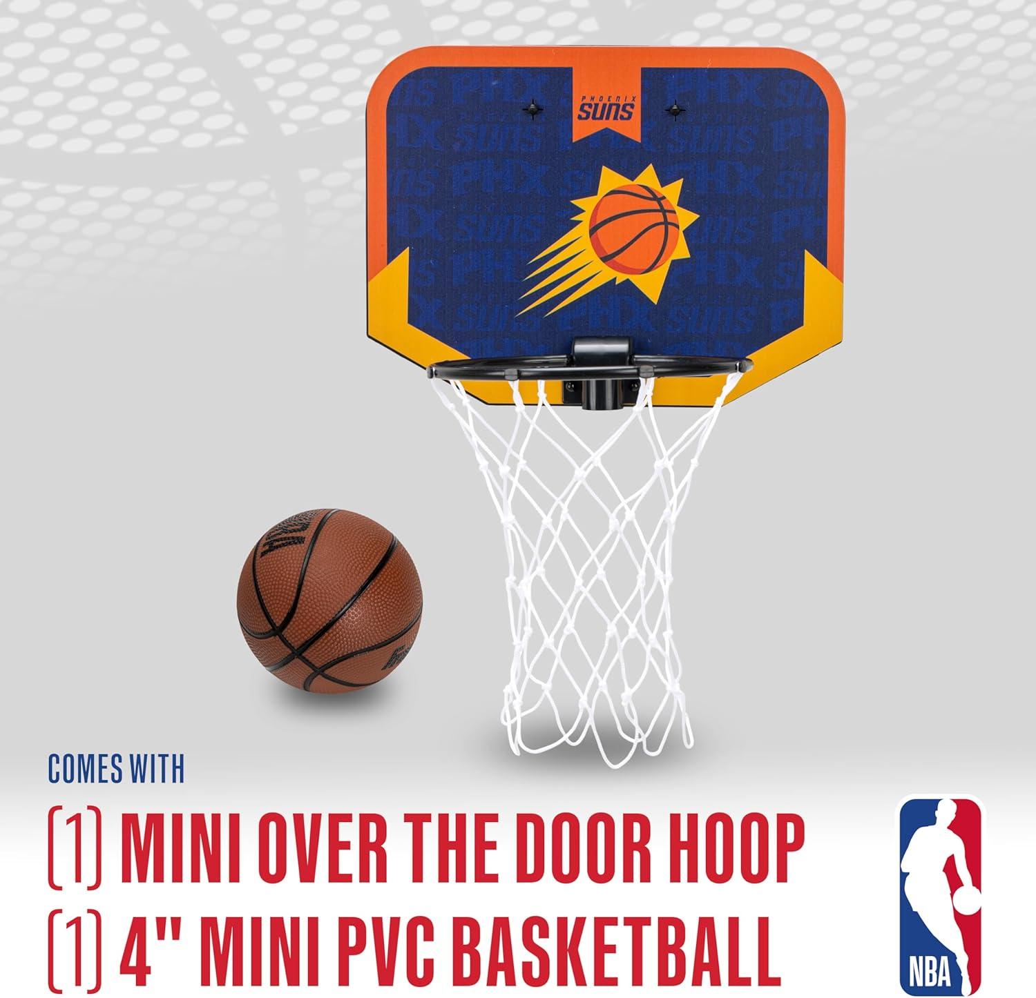 image:imageFranklin Sports NBA Team Over The Door Basketball Hoop Kids Indoor Mini Basketball Hoop with Basketball NBA Fan Shop Mini Hoop for Bedroom amp OfficePhoenix Suns