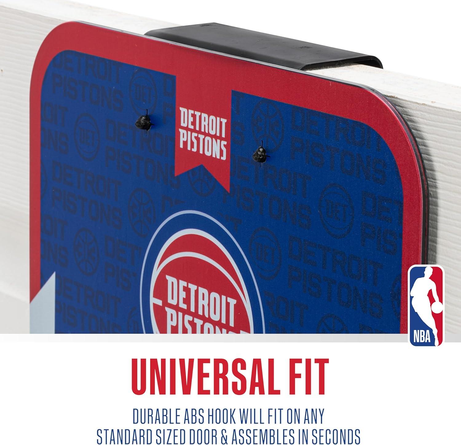 image:imageFranklin Sports NBA Team Over The Door Basketball Hoop Kids Indoor Mini Basketball Hoop with Basketball NBA Fan Shop Mini Hoop for Bedroom amp OfficeDetroit Pistons