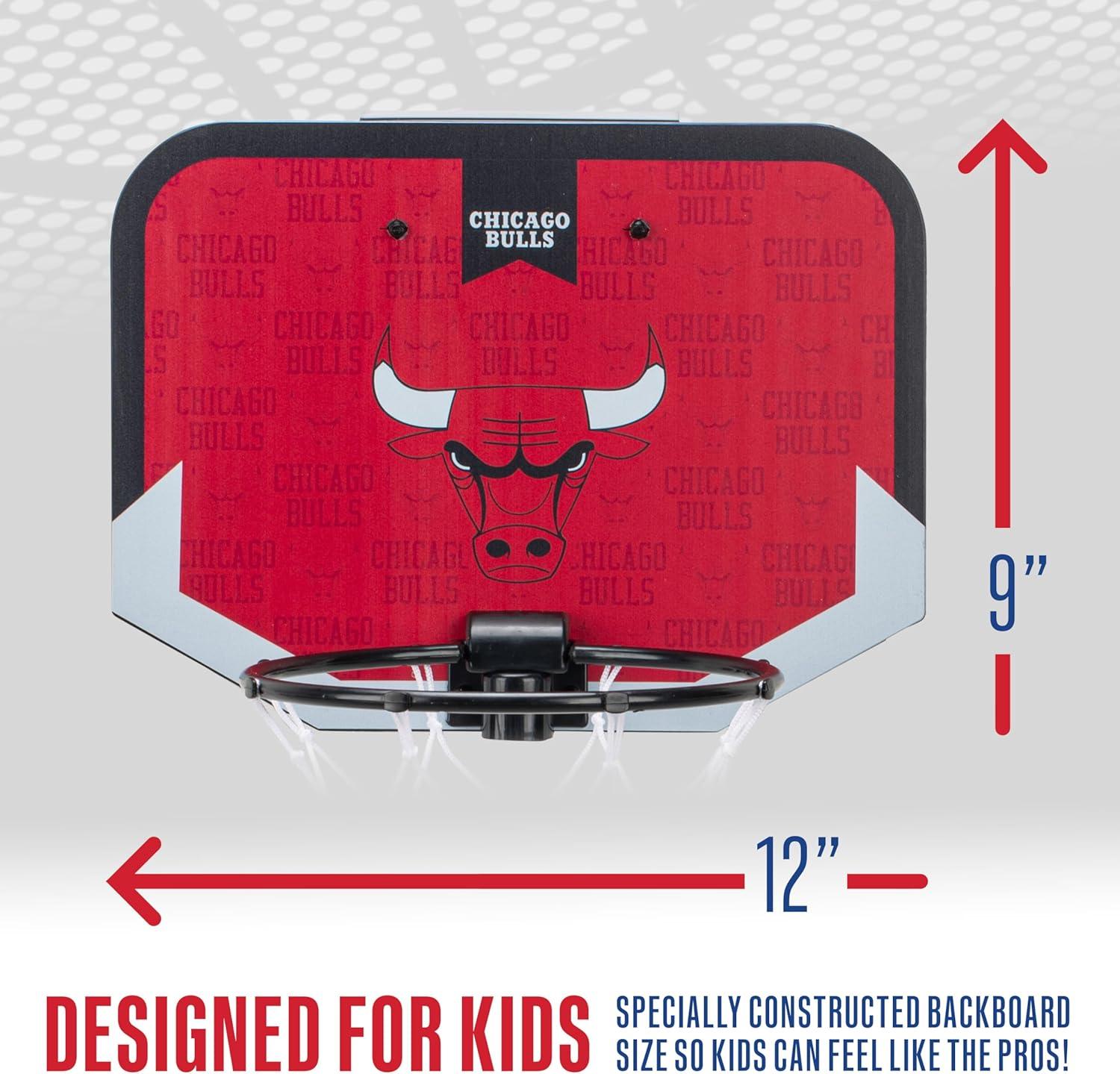 image:imageFranklin Sports NBA Team Over The Door Basketball Hoop Kids Indoor Mini Basketball Hoop with Basketball NBA Fan Shop Mini Hoop for Bedroom amp OfficeChicago Bulls