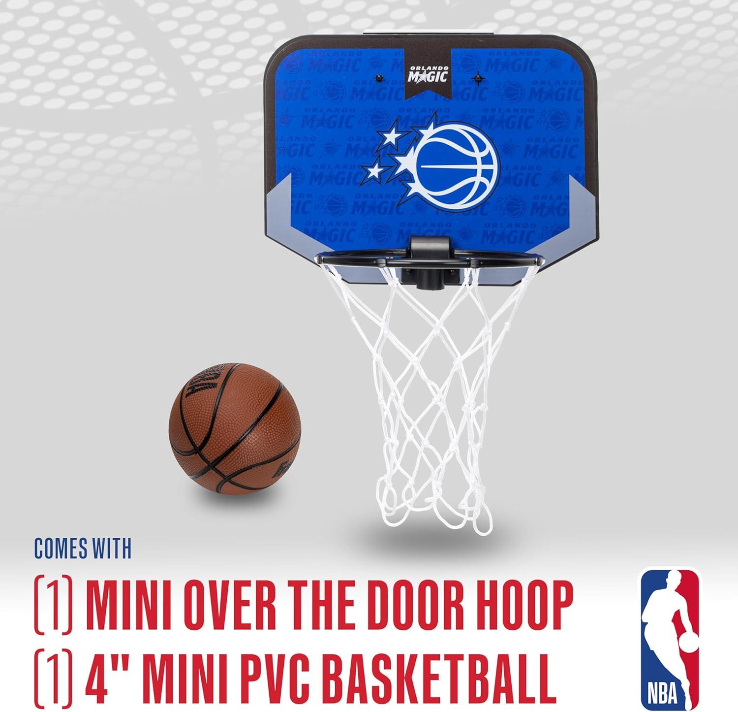image:imageFranklin Sports NBA Team Over The Door Basketball Hoop Kids Indoor Mini Basketball Hoop with Basketball NBA Fan Shop Mini Hoop for Bedroom amp OfficeOrlando Magic