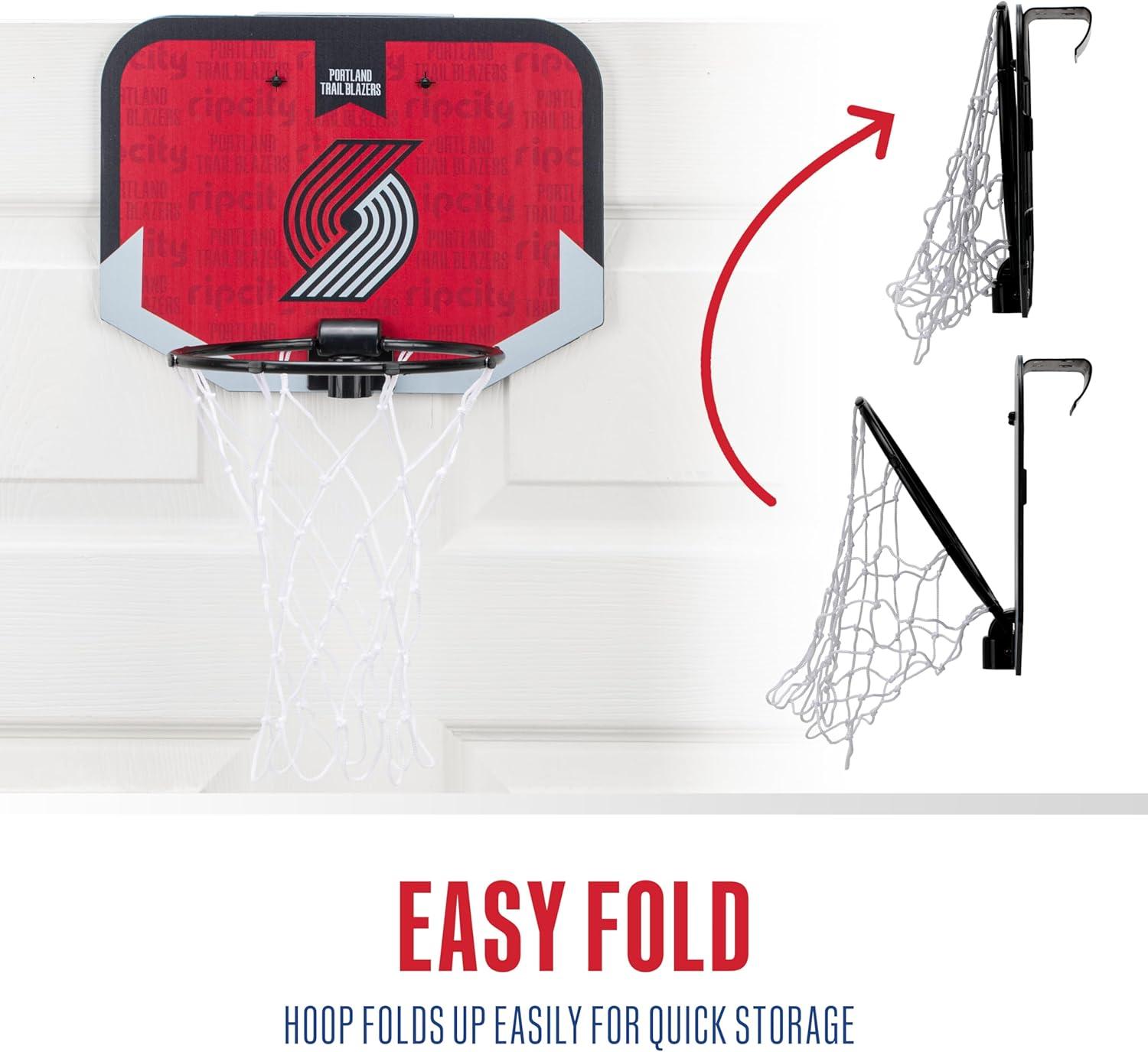 image:imageFranklin Sports NBA Team Over The Door Basketball Hoop Kids Indoor Mini Basketball Hoop with Basketball NBA Fan Shop Mini Hoop for Bedroom amp OfficePortland Trail Blazers