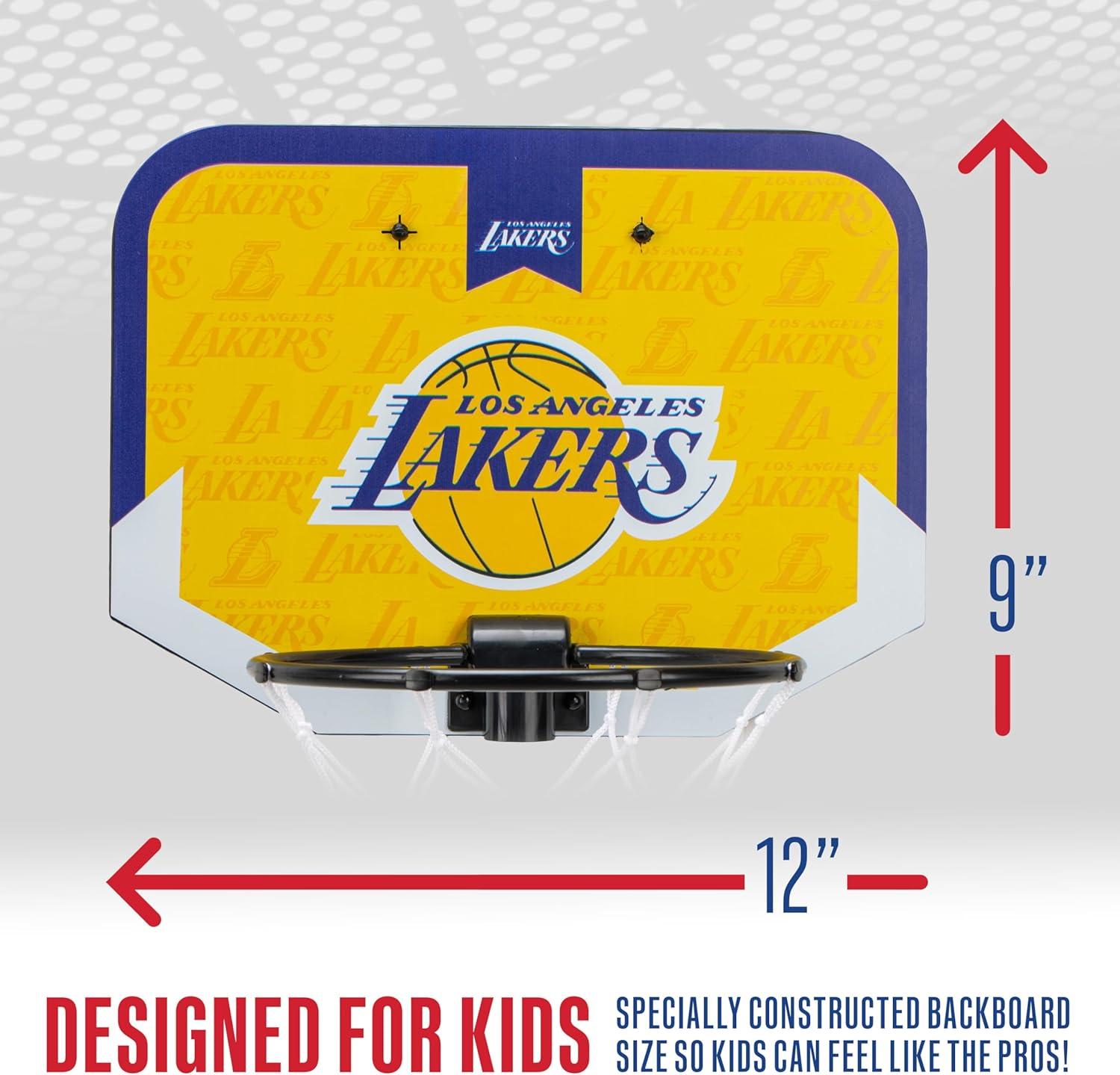 image:imageFranklin Sports NBA Team Over The Door Basketball Hoop Kids Indoor Mini Basketball Hoop with Basketball NBA Fan Shop Mini Hoop for Bedroom amp OfficeLos Angeles Lakers