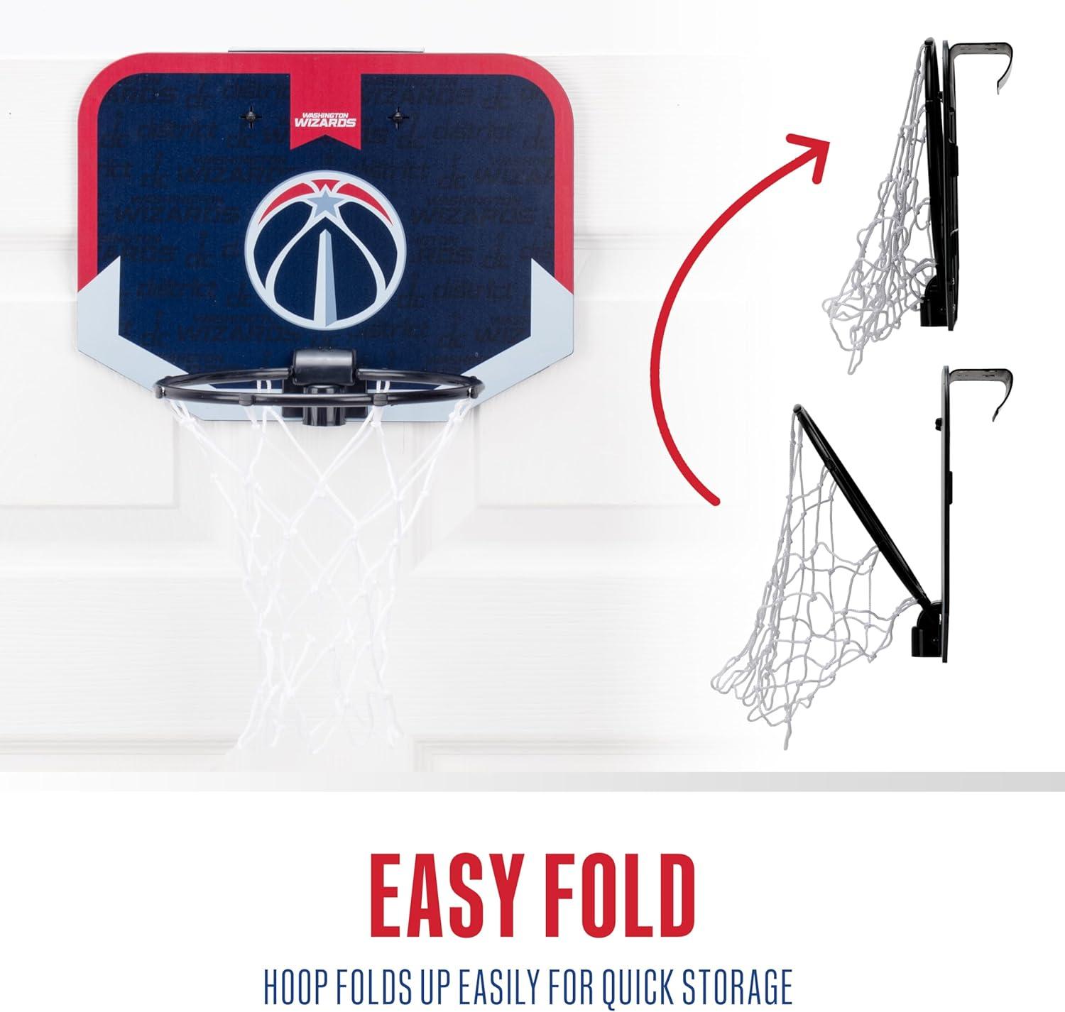 image:imageFranklin Sports NBA Team Over The Door Basketball Hoop Kids Indoor Mini Basketball Hoop with Basketball NBA Fan Shop Mini Hoop for Bedroom amp OfficeWashington Wizards