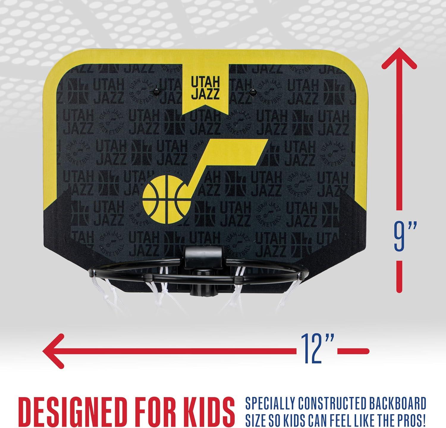 image:imageFranklin Sports NBA Team Over The Door Basketball Hoop Kids Indoor Mini Basketball Hoop with Basketball NBA Fan Shop Mini Hoop for Bedroom amp OfficeUtah Jazz 2